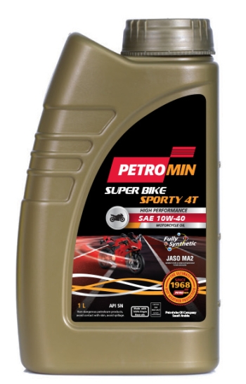 Petromin Super Bike Sporty 4T, SAE 10W-40, API SN, JASO MA2, 12X1L