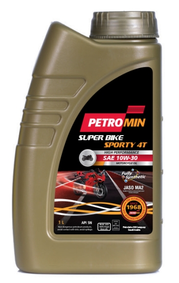 Petromin Super Bike Sporty 4T, SAE 10W-30, API SN, JASO MA2, 12X1L 
